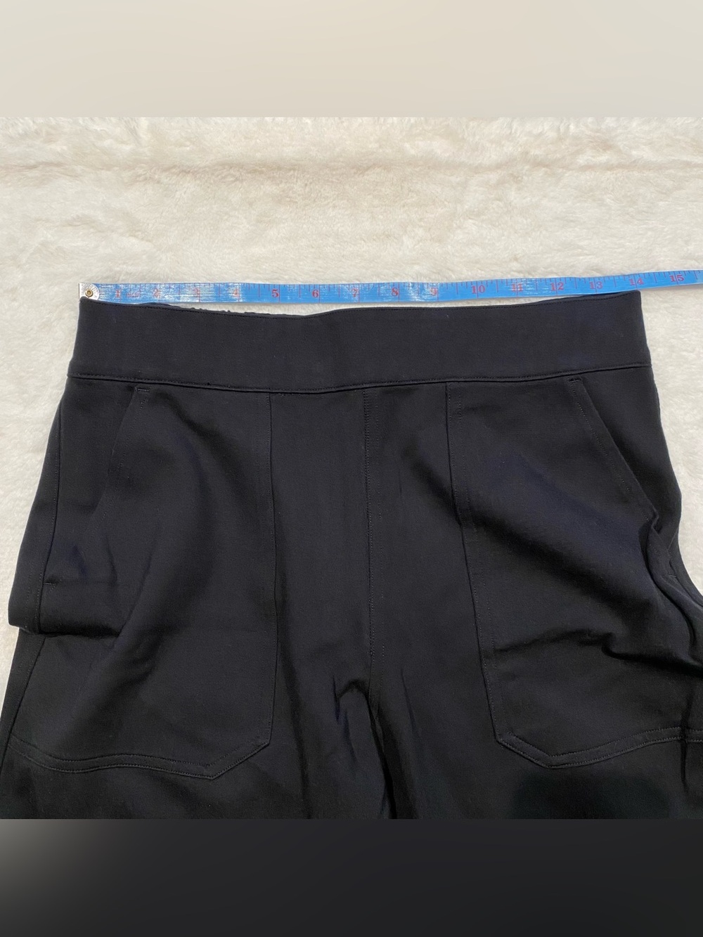 (M) Spanx Perfect Pant Joggers Black Medium Ponte Business Casual Pull-on - Picture 4 of 15